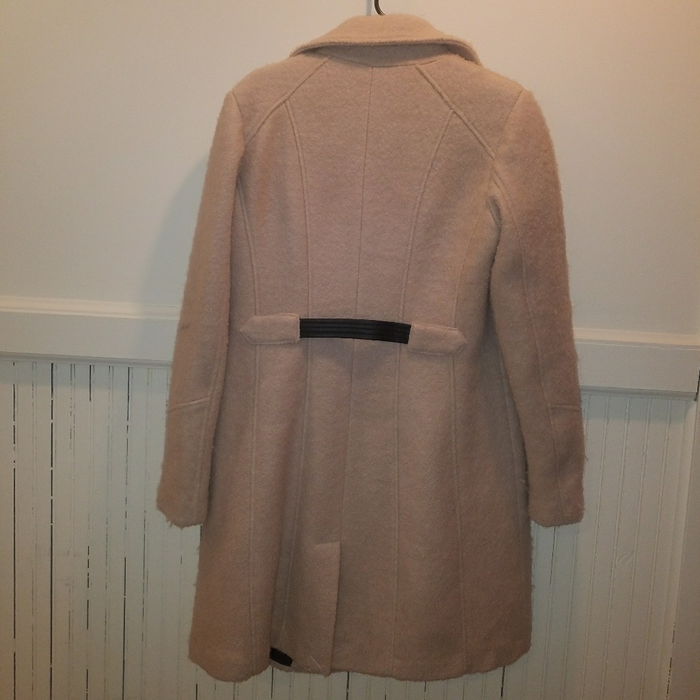 Karl Lagerfeld pink/nude wool winter coat - Picture 2 of 5